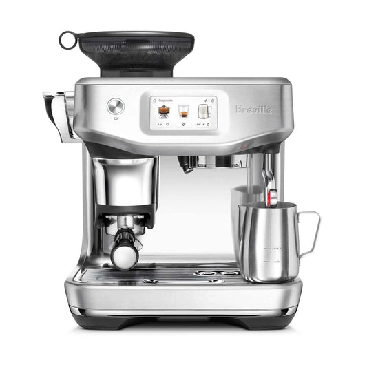 Breville Barista Touch Impress espresso machine with grinder and touchscreen for advanced barista guidance