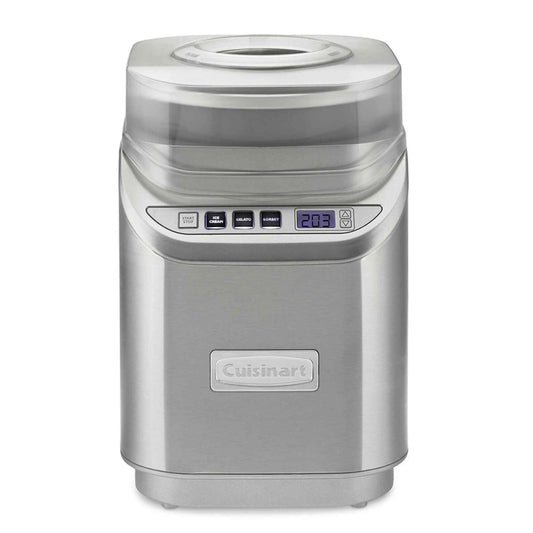 Cuisinart Electric Ice Cream Maker Machine ICE-70 stainless steel with digital timer and mixing paddle