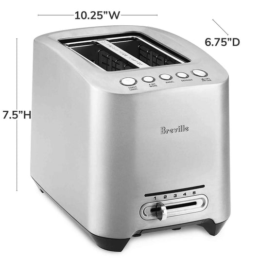 Breville BTA820XL smart toaster with brushed stainless steel and multiple toasting settings