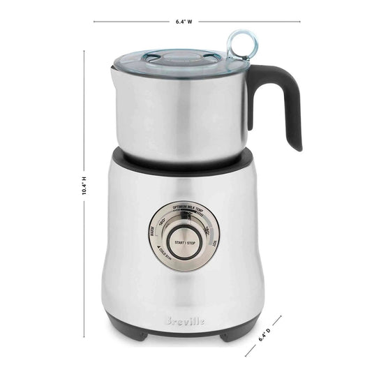 Breville BMF600XL Milk Cafe Milk Electric Frother with stainless steel exterior and automatic temperature control