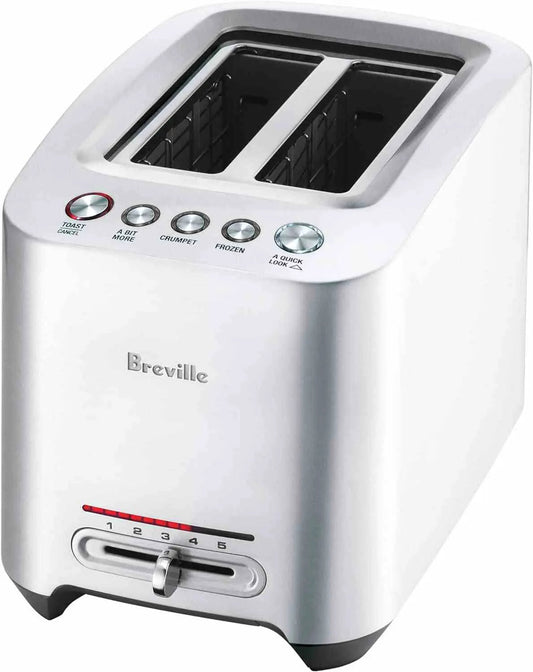 Breville BTA820XL brushed stainless steel 2-slice smart toaster with wide slots and multiple browning settings