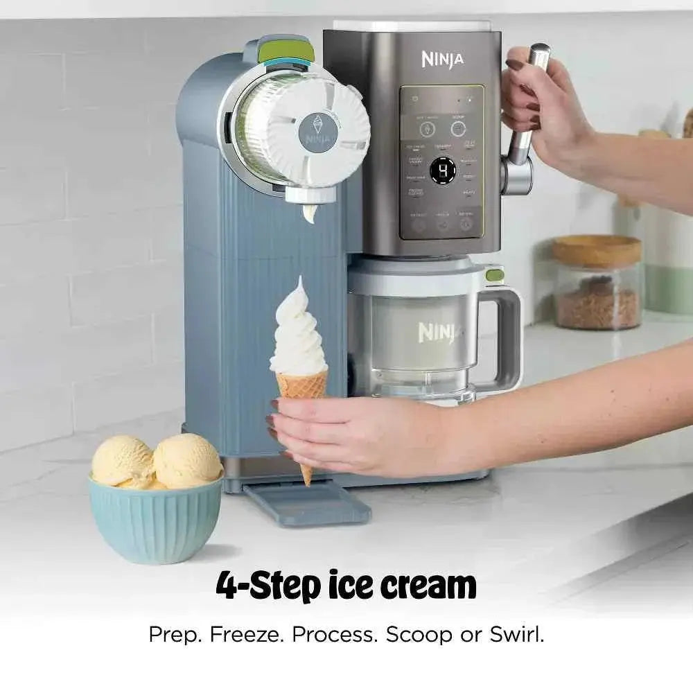 Ninja CREAMi Scoop & Swirl ice cream maker with 13 programs and soft serve options