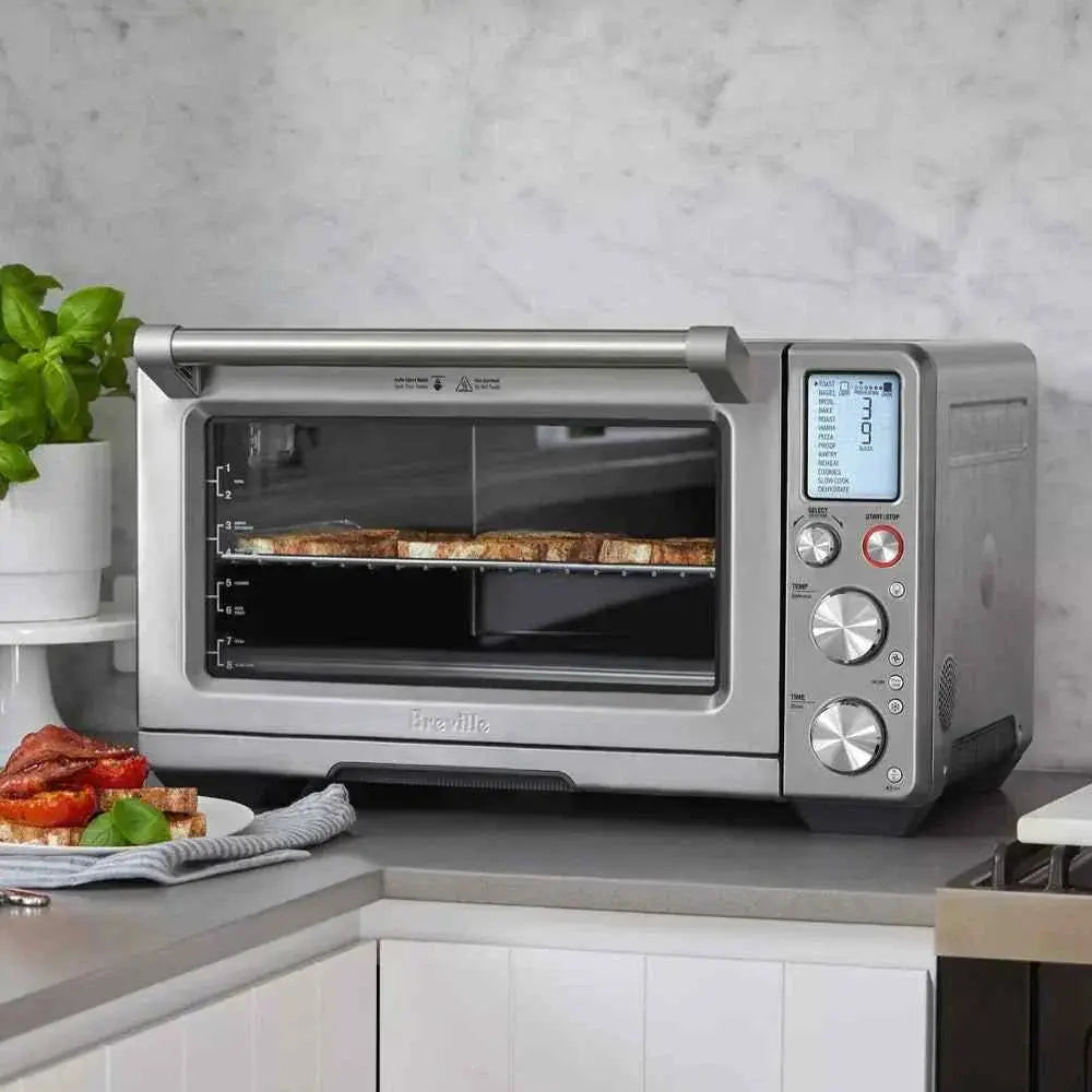 Breville 1800W Smart Toaster Oven Pro stainless steel convection countertop oven with Element IQ and 10 preset cooking functions