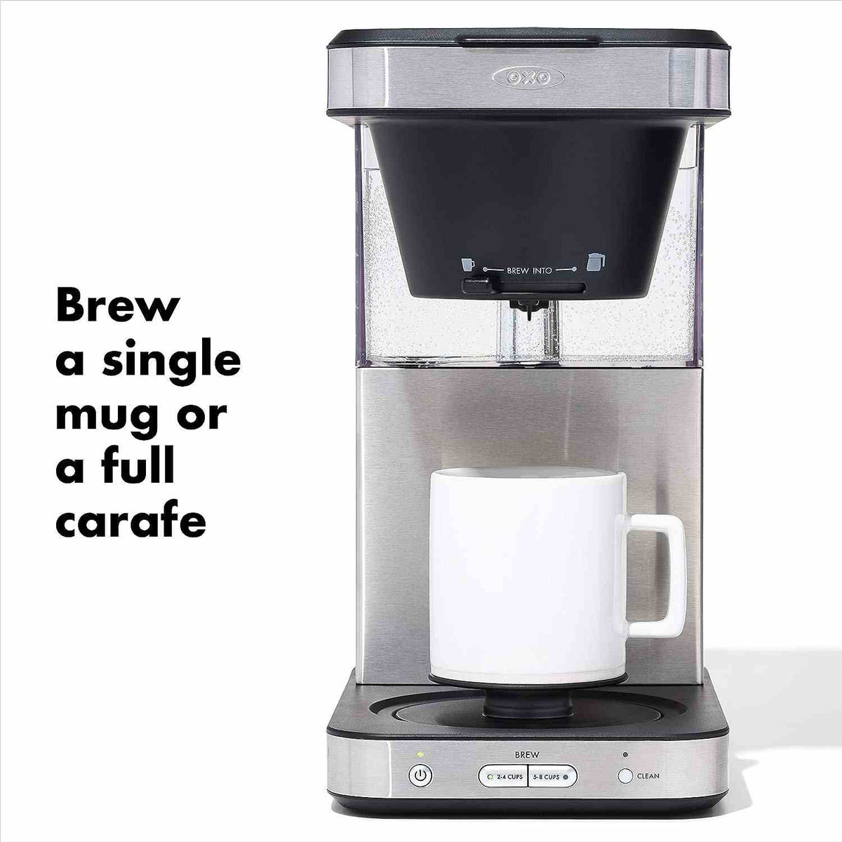 OXO Brew 8 Cup Coffee Maker stainless steel with thermal carafe and precision brewing features
