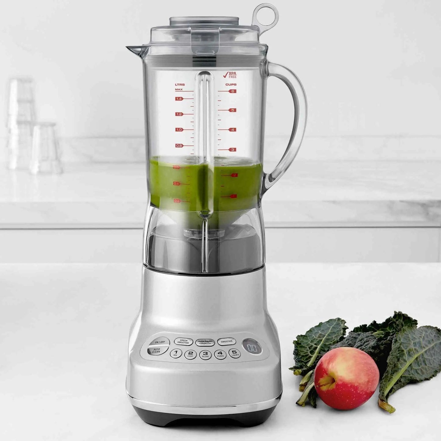 Breville Fresh and Furious Blender silver with Kinetix® blades and LED display