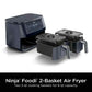Ninja Foodi 6qt DualZone 2-Basket Air Fryer with 6-quart capacity and 5 cooking programs