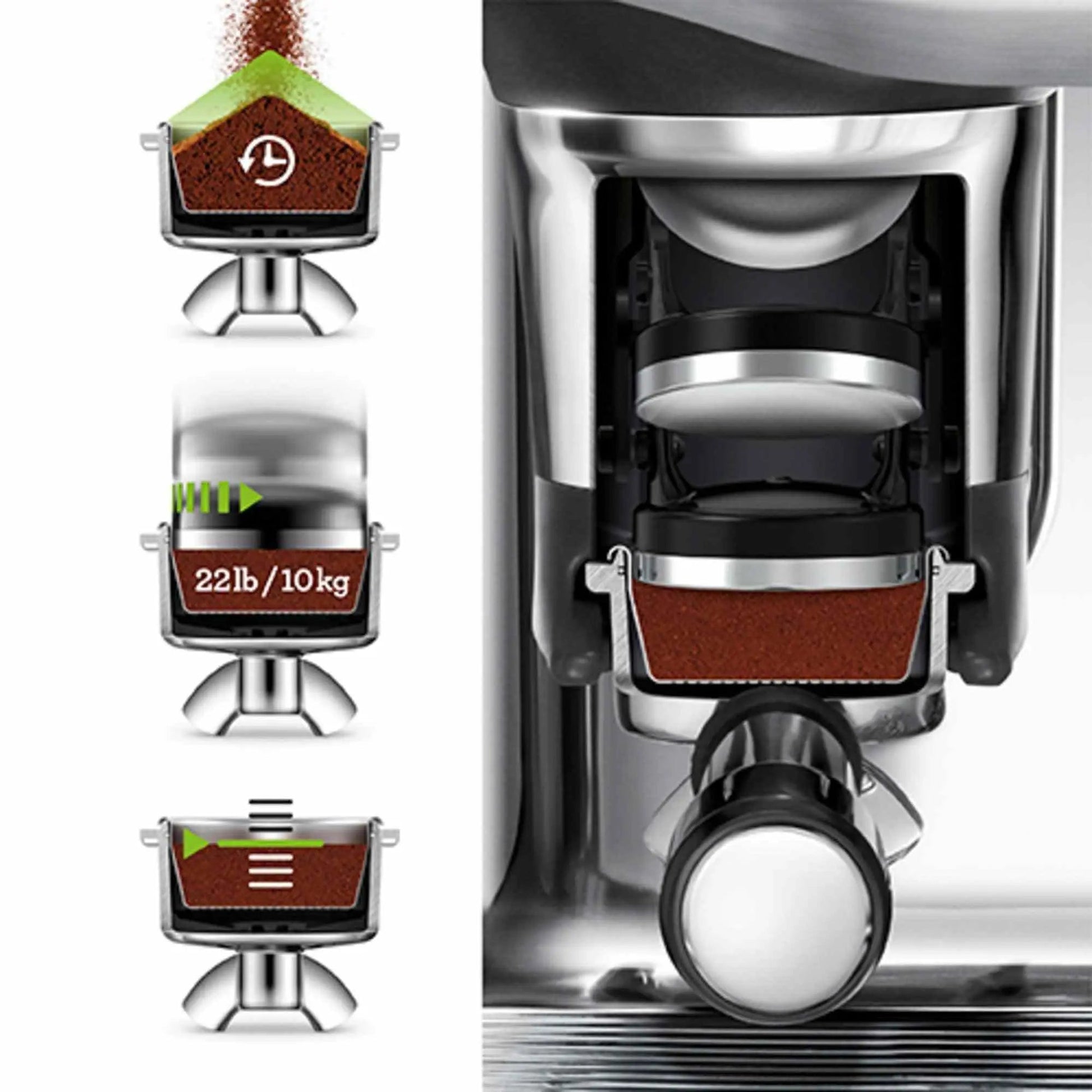 Breville Barista Touch Impress espresso machine with grinder and touchscreen display