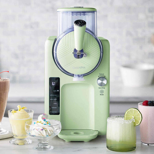 GreenPan Frost Ice Cream and Frozen Drink Maker with 6 preset programs and digital control panel
