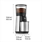 OXO Brew Conical Burr Coffee Grinder with stainless steel burrs and 15 grind settings