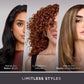 FlexFusion Air and Ceramic System with Air Straightener HD641S for heat-safe wet-to-dry hair styling