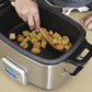 Cuisinart MSC-800 7-quart stainless steel multicooker with programmable slow cook, roast, sauté, and steam functions and blue backlit LCD display