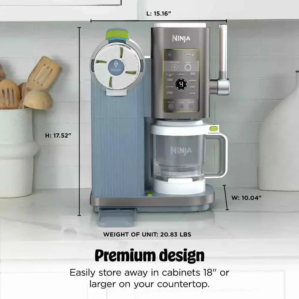 Ninja CREAMi Scoop & Swirl ice cream maker with 13 programs and soft serve options