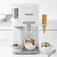 Cuisinart Soft Serve ice cream maker with mix-in containers and warming cup for sauces
