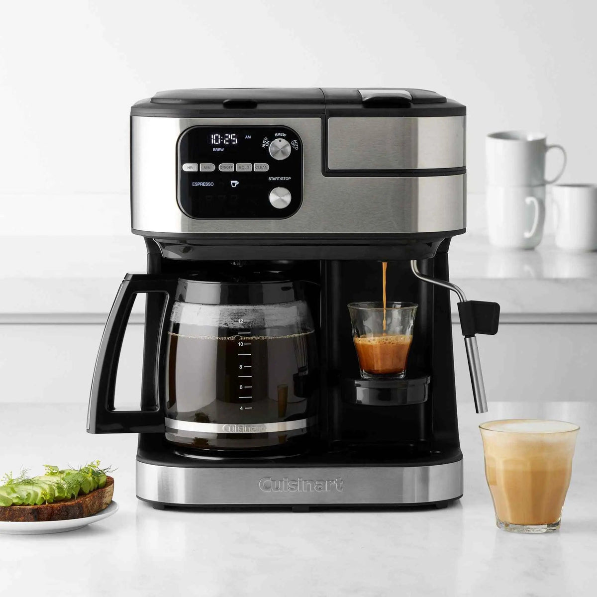 Cuisinart Coffee Maker Barista System 4-in-1 Coffee Machine with drip, single-serve, and Nespresso brewing options