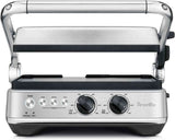 Breville BGR700BSS electric grill with reversible ceramic plates and one-touch presets for panini, burger, and sear cooking