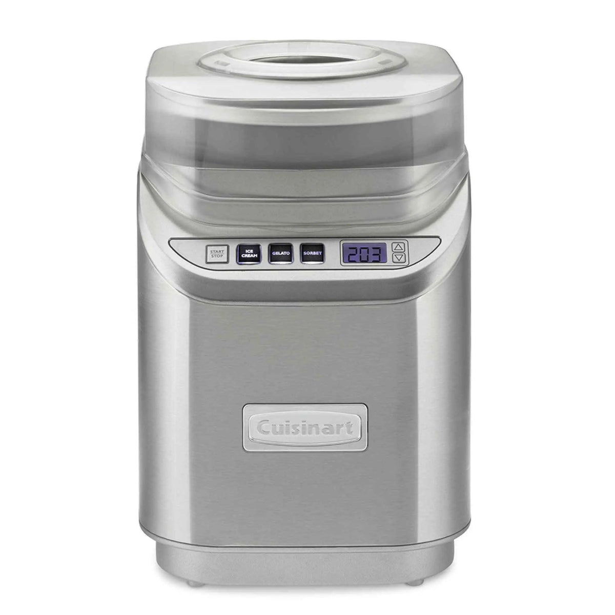 Cuisinart Electric Ice Cream Maker Machine ICE-70 stainless steel with digital timer and mixing paddle
