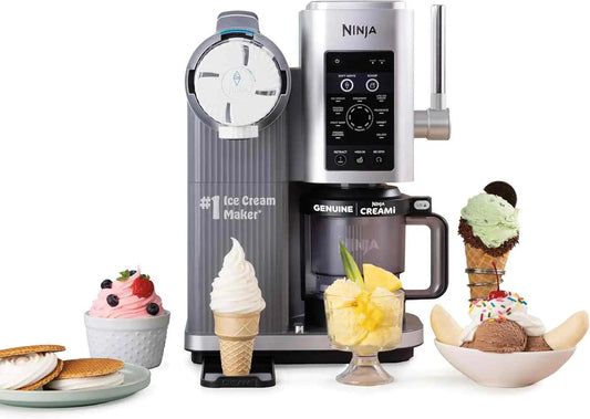 Ninja CREAMi Scoop & Swirl ice cream maker with 13 programs and customizable soft serve options