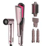 FlexFusion Air and Ceramic System hair straightener with heat-controlled technology for damage-free wet-to-dry styling