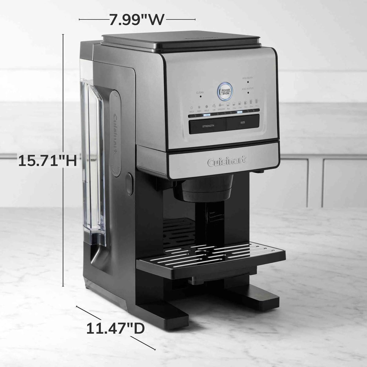 Cuisinart Perfectemp Custom Grind & Brew Single-Cup Coffee Maker with adjustable brew strength and built-in burr grinder
