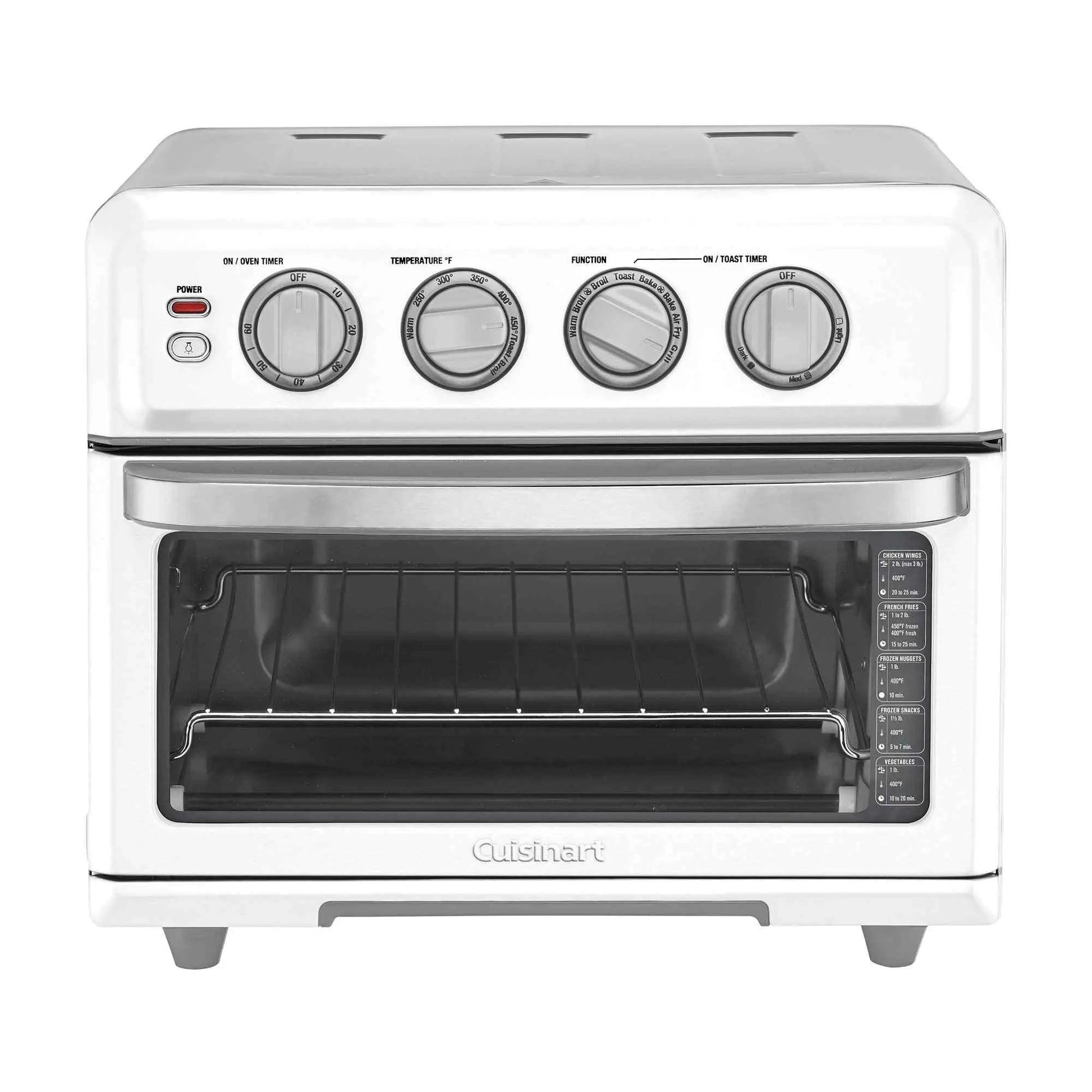Cuisinart Air Fryer Toaster Oven 7-in-1 stainless steel countertop appliance with air fryer basket and toaster functions