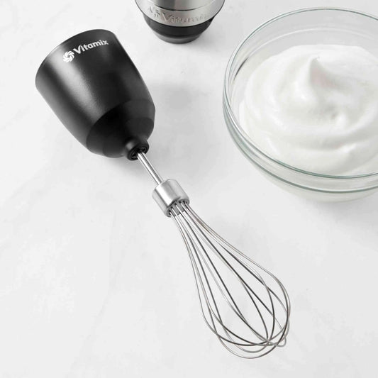 Vitamix Immersion Blender whisk attachment with stainless steel balloon whisk for whipped cream and meringues