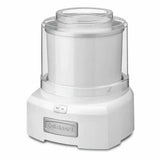 Cuisinart white automatic frozen yogurt ice cream and sorbet maker with large capacity bowl and easy-lock lid