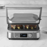Cuisinart GR-5BWS Electric Griddler FIVE 5-in-1 multifunction kitchen appliance with digital controls and adjustable temperature
