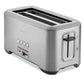 Breville Bit More 4-slice brushed stainless steel toaster with LED progress indicator and extra-long slots