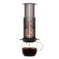 Aeropress Go Travel Coffee Press Kit with 3-in-1 brew technology for smooth, rich, grit-free coffee