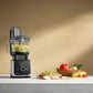 Vitamix Ascent Series 12-cup black food processor attachment with BPA-free dishwasher-safe components and stainless steel blade