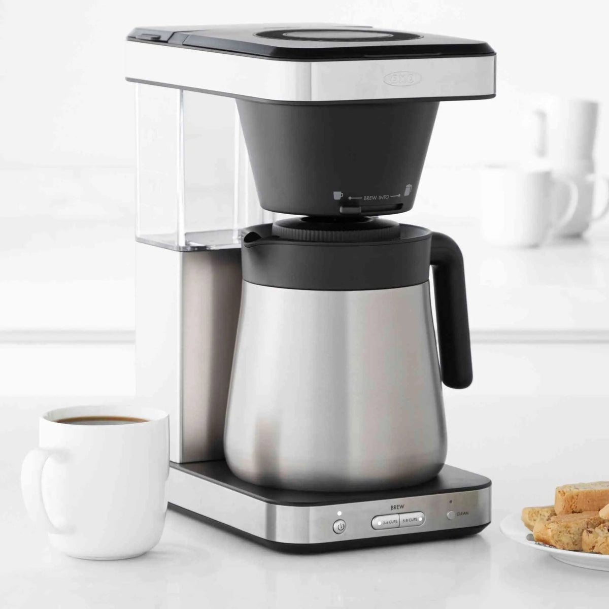 OXO Brew 8 Cup Coffee Maker stainless steel with thermal carafe and precision brewing features