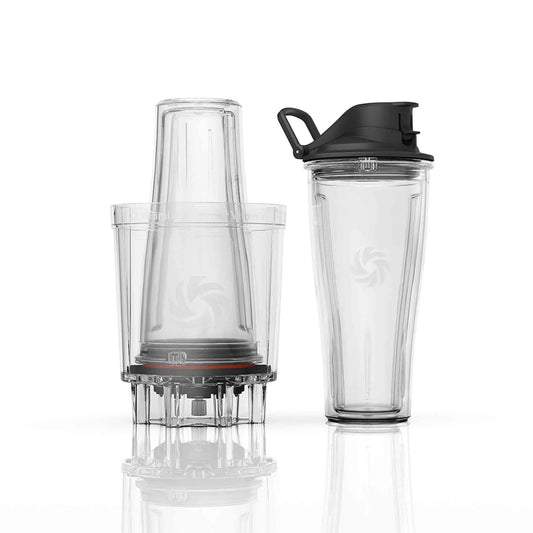 Vitamix Personal Cup Adapter and Blade Scraper accessory for single-serve blending and smoothies on the go