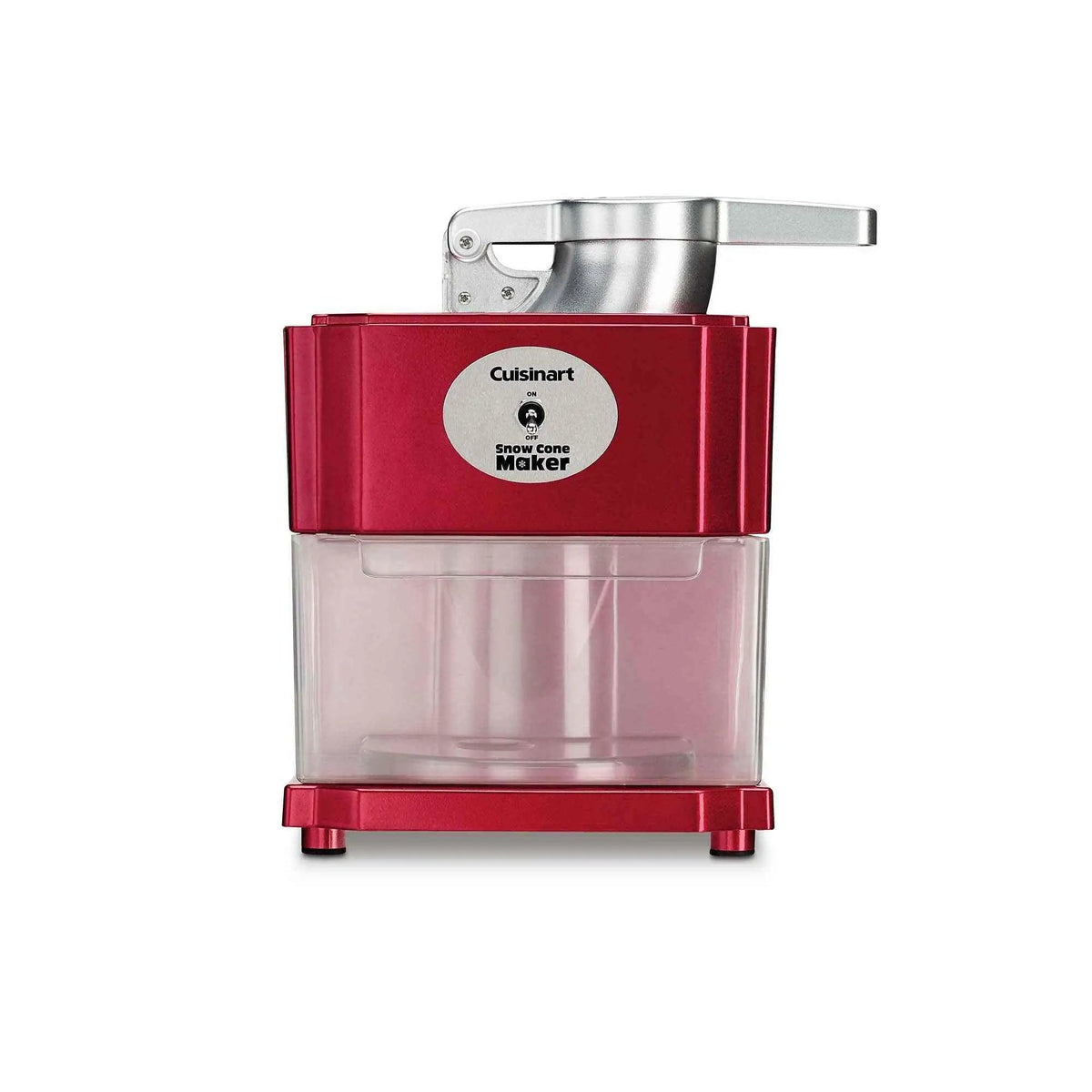 Cuisinart Snow Cone Machine SCM-10P1 with professional motor, safety features, and reusable cones