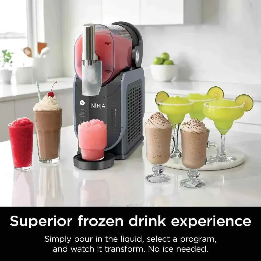 Ninja SLUSHi 88oz frozen drink maker with 5 preset programs and RapidChill Technology for smooth slushes without ice
