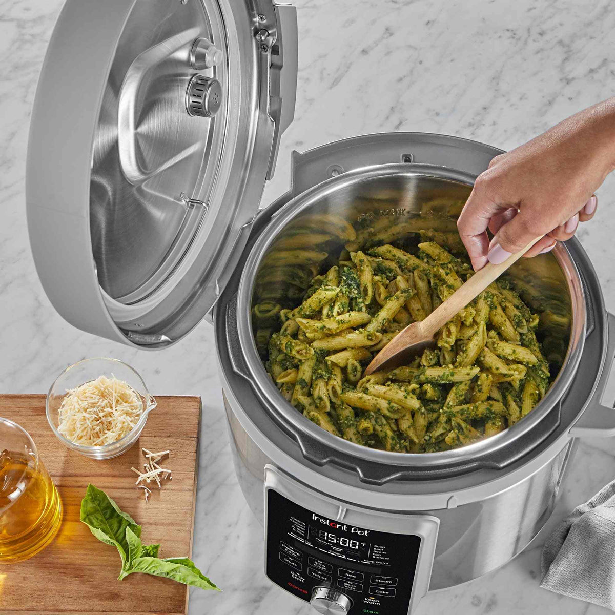 Instant Pot Next Gen Duo Plus V4 6-Qt stainless steel multi-cooker with 9-in-1 functions and quiet steam release