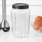 Vitamix Immersion Blender clear BPA-free blending jar with screw-on lid and measurement markings