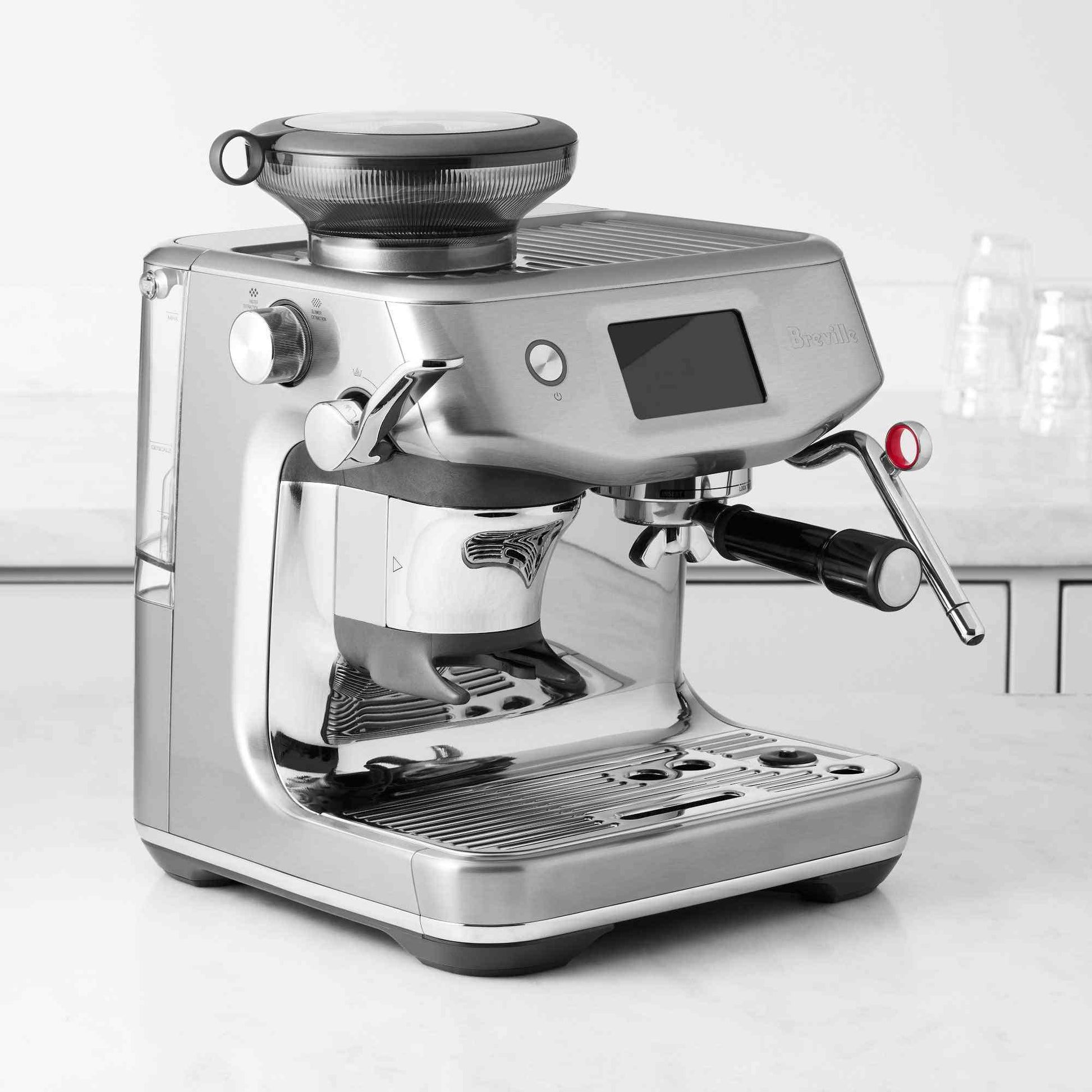 Breville Barista Touch Impress espresso machine with grinder and touchscreen barista guidance