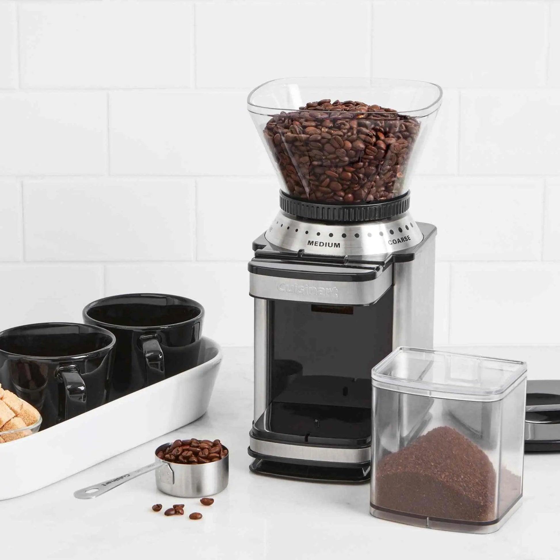 Cuisinart Coffee Grinder Supreme Grind automatic burr mill with 18 grind settings and removable hopper