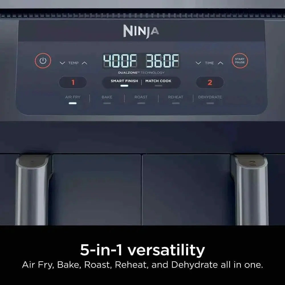 Ninja Foodi 6qt DualZone 2-Basket Air Fryer with 6-quart capacity and Smart Finish technology