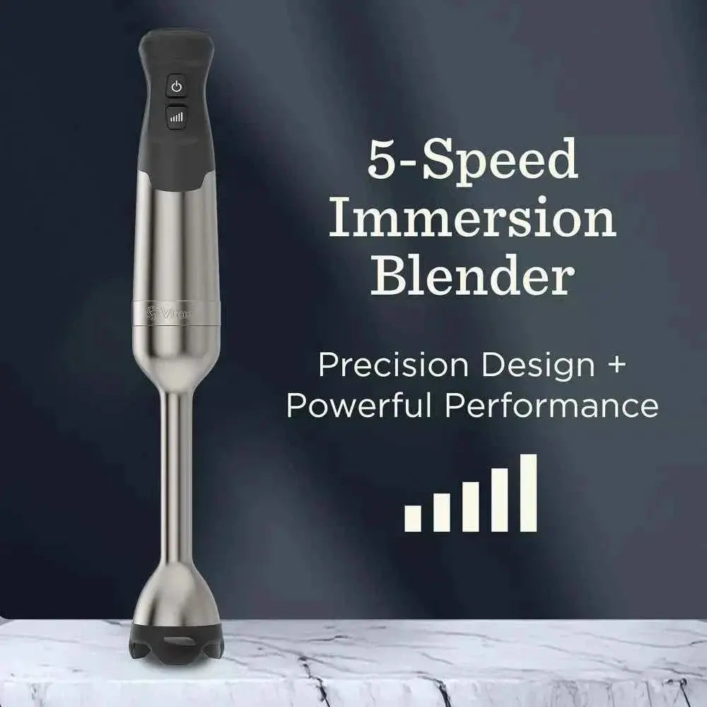 Vitamix Immersion Blender 5-speed stainless steel hand blender with 625W motor and scratch-resistant blade