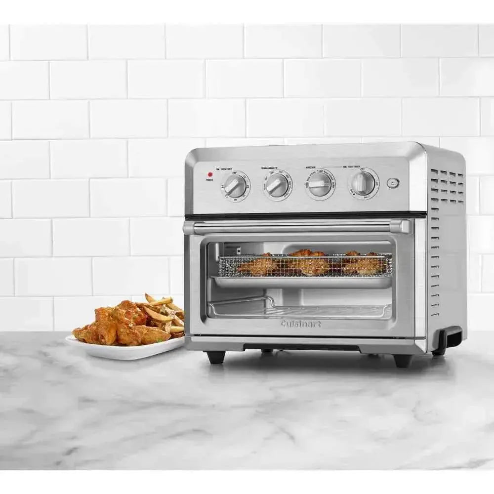 Cuisinart Air Fryer Toaster Oven 7-in-1 stainless steel countertop appliance with air fry, bake, broil, toast functions