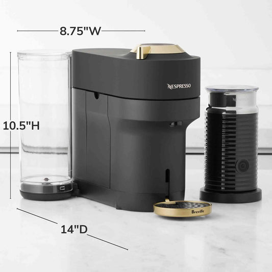 Nespresso Vertuo Pop+ coffee and espresso maker with compact design and one-touch brewing system