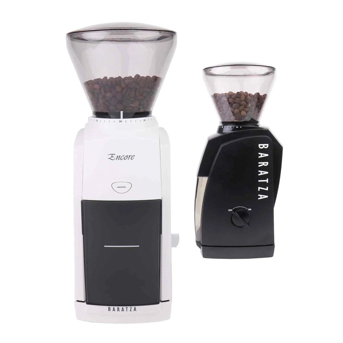 Baratza Encore Conical Burr Coffee Grinder with 40 grind settings and clear grinds bin