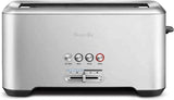 Breville Bit More 4-slice brushed stainless steel toaster with LED progress indicator and extra-long slots