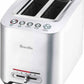 Breville BTA820XL brushed stainless steel 2-slice smart toaster with wide slots and multiple browning settings
