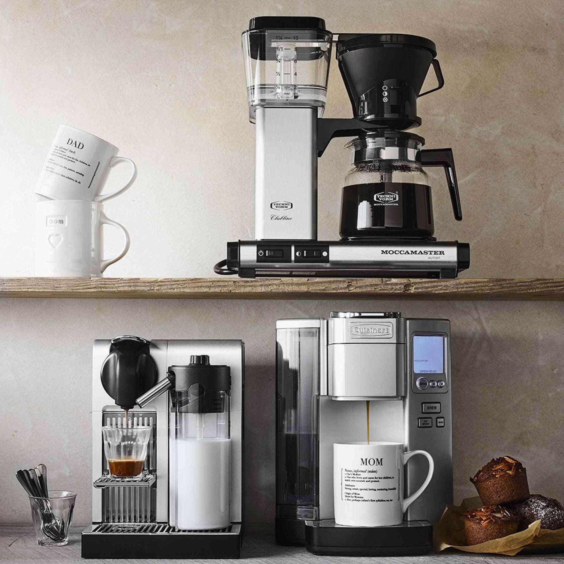 Cuisinart Coffee Maker single-serve machine with 72-ounce reservoir and HomeBarista reusable filter cup