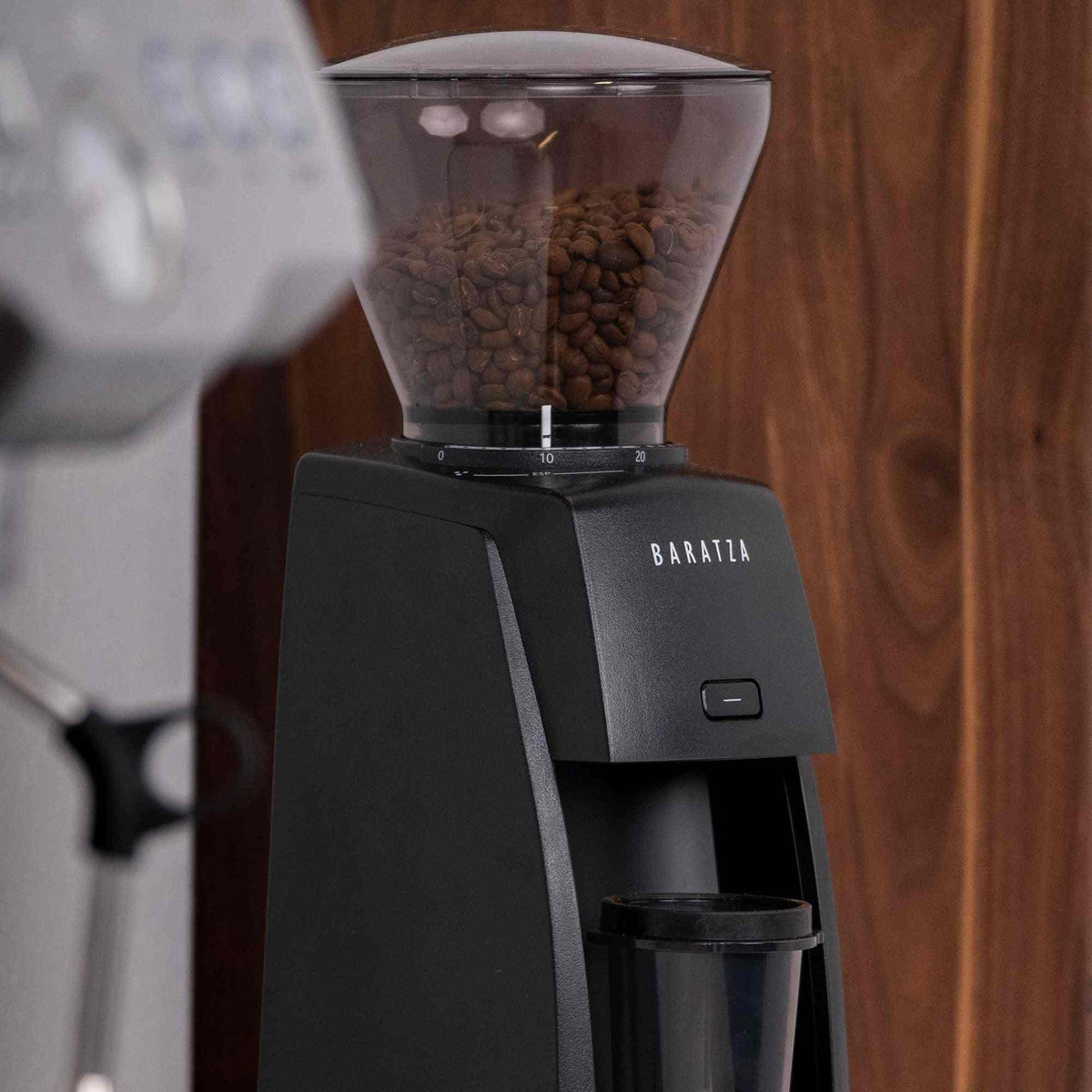 Baratza Encore ESP electric burr coffee grinder with 40 grind settings and dosing cup adapter