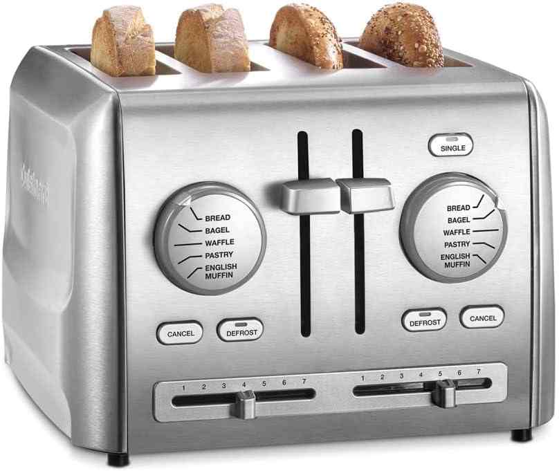 Cuisinart CPT-640P1 stainless steel 4-slice toaster with wide slots and multiple toast settings