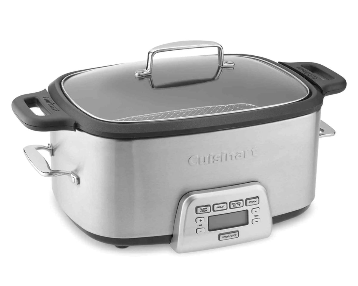 Cuisinart MSC-800 7-quart stainless steel 4-in-1 multicooker with programmable slow cook, roast, sauté, and steam functions