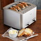 Breville 4-slice smart toaster in stainless steel with extra wide slots and digital controls